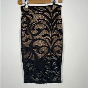 Bluboho Elegant Black Lace Skirt